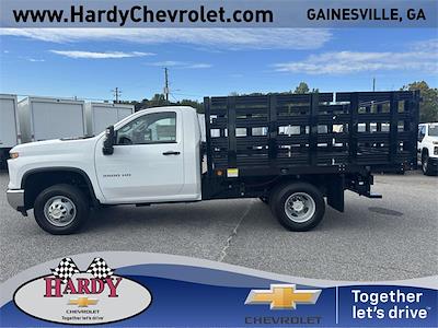 2025 Chevrolet Silverado 3500 Regular Cab DRW 4WD Blue Ridge Manufacturing Stake Bed for sale #30827 - photo 1