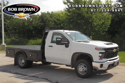 New 2025 Chevrolet Silverado 3500 Work Truck Regular Cab 4x4 Flatbed Truck for sale #SF226848 - photo 1