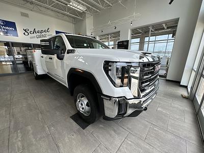 New 2025 GMC Sierra 3500 Crew Cab 4WD Monroe Truck Equipment 108" Steel ServicePro 9' Service Truck for sale #ST674 - photo 1