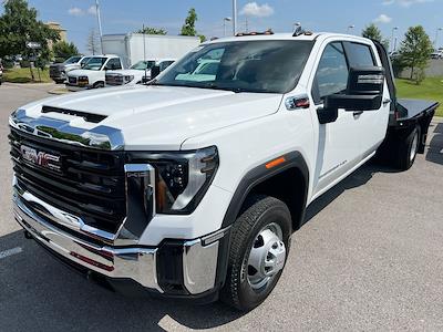 New 2025 GMC Sierra 3500 Pro Crew Cab 4WD 9' 4" CM Truck Beds Steel Flatbed Truck with Gooseneck Hitch for sale #F305985 - photo 1