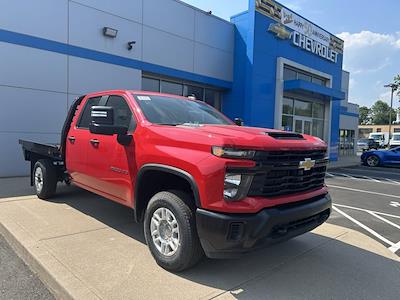New 2025 Chevrolet Silverado 2500 Work Truck Double Cab 4WD 8' PJ Truck Beds Steel Flatbed Truck with Gooseneck Hitch for sale #N5375 - photo 1