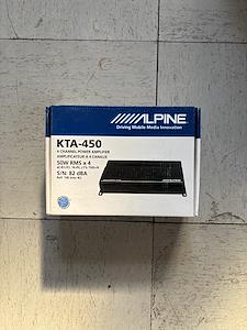 ALPINE KTA-450 4 channel amplifier 50W RMS x 4 S/N 82 dBA for sale #ABW105 - photo 1