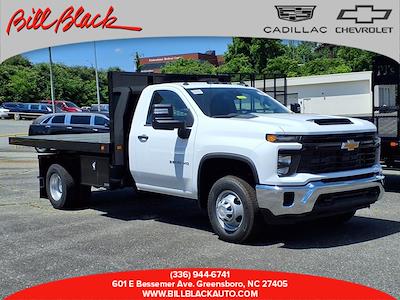 New 2025 Chevrolet Silverado 3500 Work Truck Regular Cab 4WD 12' 5" Knapheide Steel Flatbed Truck for sale #CM25102 - photo 1