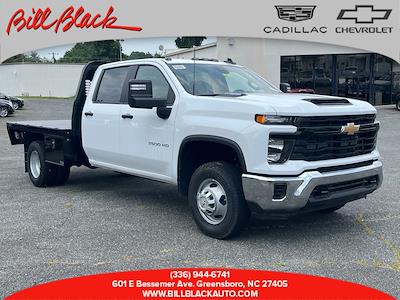 New 2025 Chevrolet Silverado 3500 Work Truck Crew Cab 4WD 9' 6" Knapheide Steel Flatbed Truck for sale #CM25110 - photo 1