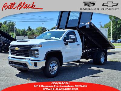 New 2025 Chevrolet Silverado 3500 Work Truck Regular Cab 4WD 12' 5" Knapheide Flatbed Dump Truck for sale #CM25152 - photo 1
