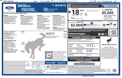 2025 Ford Bronco 4WD SUV for sale #CA41913 - photo 2