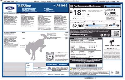 2025 Ford Bronco 4WD SUV for sale #CA41983 - photo 2
