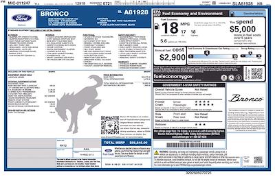 2025 Ford Bronco 4WD SUV for sale #CA81928 - photo 2