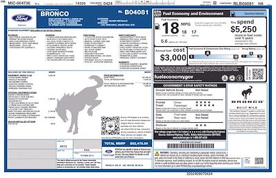 2024 Ford Bronco 4WD SUV for sale #CB04081 - photo 2