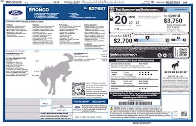 2024 Ford Bronco 4WD SUV for sale #CB27687 - photo 2