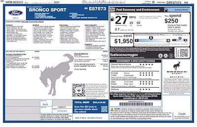 2025 Ford Bronco Sport AWD SUV for sale #DE87573 - photo 2
