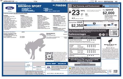2024 Ford Bronco Sport AWD SUV for sale #DF66596 - photo 2