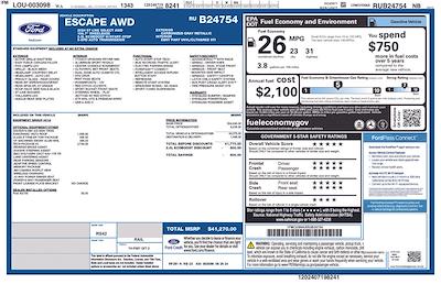 2024 Ford Escape AWD SUV for sale #SB24754 - photo 2