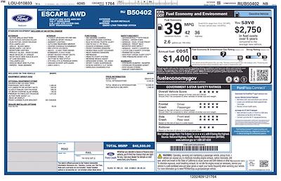 2024 Ford Escape AWD SUV for sale #SB50402H - photo 2