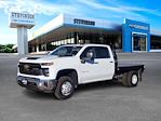 New 2025 Chevrolet Silverado 3500 Work Truck Crew Cab 4WD 9' 4" Parkhurst Steel Flatbed Truck for sale #SCL250540 - photo 1