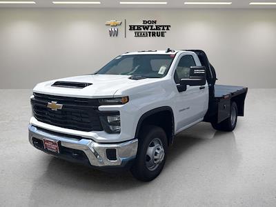 New 2025 Chevrolet Silverado 3500 Work Truck Regular Cab 4WD 9' 6" Knapheide Steel Flatbed Truck for sale #251859 - photo 1
