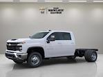 New 2025 Chevrolet Silverado 3500 Work Truck Crew Cab 4WD 9' 6" Knapheide Steel Flatbed Truck with Gooseneck Hitch for sale #251906 - photo 1