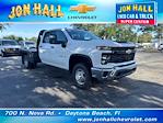 New 2025 Chevrolet Silverado 3500 Work Truck Crew Cab 4x4 9' 6" Knapheide Steel Flatbed Truck for sale #255539 - photo 1