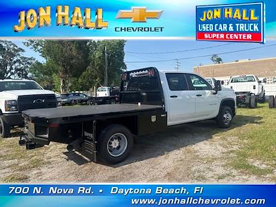 New 2025 Chevrolet Silverado 3500 Work Truck Crew Cab 4x4 9' 6" Knapheide Steel Flatbed Truck with Gooseneck Hitch for sale #255668 - photo 2