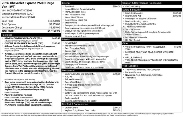 New 2026 Chevrolet Express 2500 - photo 10