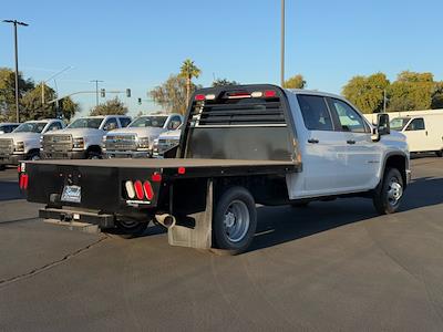 New 2024 Chevrolet Silverado 3500 Work Truck Crew Cab 4WD 9' 4" PJ Truck Beds Steel Flatbed Truck with Gooseneck Hitch for sale #243850 - photo 2