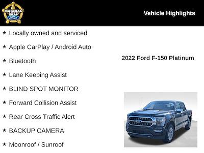 Used 2022 Ford F-150 Platinum SuperCrew Cab for sale #T435 - photo 2