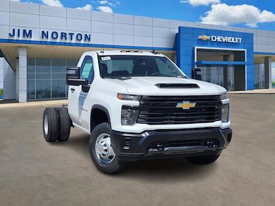 New 2025 Chevrolet Silverado 3500 Work Truck Regular Cab 4WD 60 CA Cab Chassis for sale #F28659 - photo 1