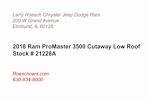 2018 Ram ProMaster 3500 Standard Roof SRW FWD Box Van for sale #21228A - photo 3