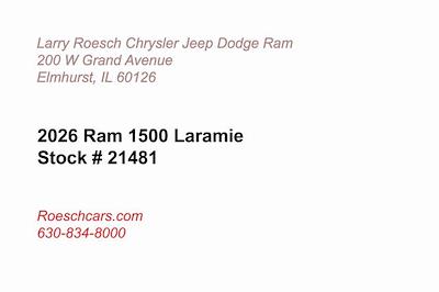 New 2026 Ram 1500 Laramie Crew Cab 4WD Pickup for sale #21481 - photo 2