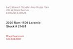 New 2026 Ram 1500 Laramie Crew Cab 4WD Pickup for sale #21481 - photo 2