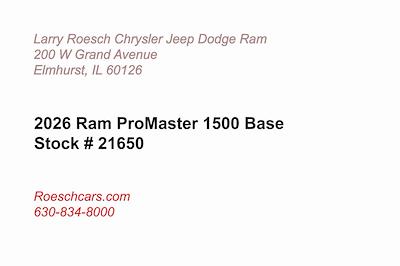 New 2026 Ram ProMaster 1500 High Roof Empty Cargo Van for sale #21650 - photo 2