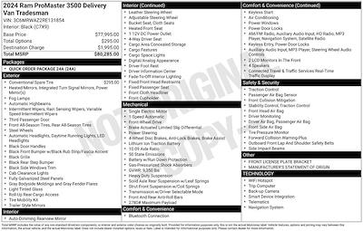 Used 2024 Ram ProMaster EV 3500 - photo 1