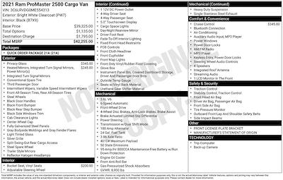 Used 2021 Ram ProMaster 2500 - photo 1