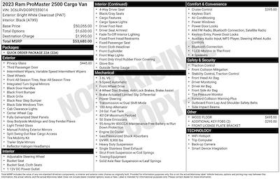 Used 2023 Ram ProMaster 2500 - photo 1