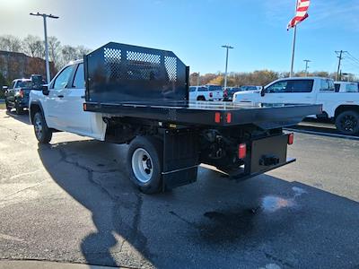 New 2025 GMC Sierra 3500 Pro Crew Cab 4WD 9' 6" Monroe Truck Equipment Steel Flatbed Truck with Hoist for sale #2621650 - photo 2