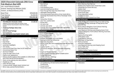 2025 Chevrolet Colorado Crew Cab 4x4 Pickup for sale #3B4934 - photo 2