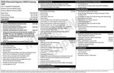 New 2025 Chevrolet Express 3500 Cutaway for sale #3FL1565 - photo 2