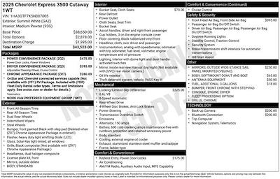 New 2025 Chevrolet Express 3500 Cutaway for sale #3FL1569 - photo 2