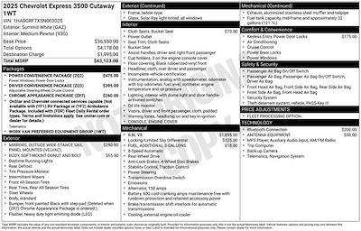 New 2025 Chevrolet Express 3500 - photo 1