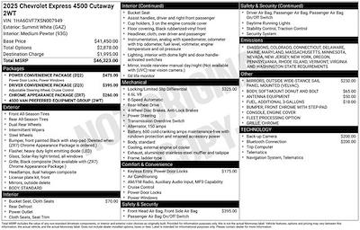 New 2025 Chevrolet Express 4500 177 WB Cutaway for sale #3FL1608 - photo 2