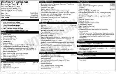 2025 Chevrolet Express 3500 RWD Passenger Van for sale #M3838 - photo 2