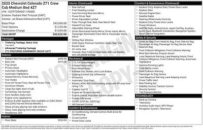 2025 Chevrolet Colorado Crew Cab 4WD Pickup for sale #P7921C - photo 2