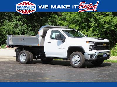 New 2025 Chevrolet Silverado 3500 Regular Cab 4WD 9' Monroe Truck Equipment Stainless Steel Dump Truck for sale #25C867 - photo 1