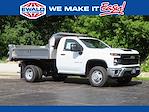 New 2025 Chevrolet Silverado 3500 Regular Cab 4WD 9' Monroe Truck Equipment Stainless Steel Dump Truck for sale #25C867 - photo 1