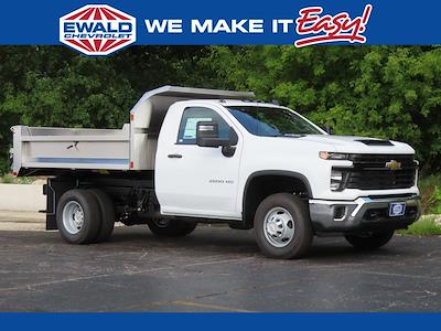 New 2025 Chevrolet Silverado 3500 Regular Cab 4WD 9' Monroe Truck Equipment Stainless Steel Dump Truck for sale #25C869 - photo 1