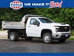 New 2025 Chevrolet Silverado 3500 Regular Cab 4WD 9' Monroe Truck Equipment Stainless Steel Dump Truck for sale #25C869 - photo 1