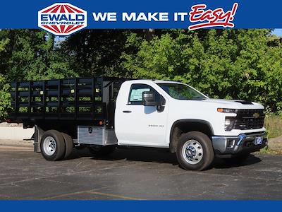 New 2025 Chevrolet Silverado 3500 Regular Cab 4WD 12' 6" Monroe Truck Equipment Stake Bed for sale #25C879 - photo 1