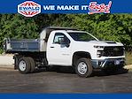 New 2025 Chevrolet Silverado 3500 Regular Cab 4WD 9' Monroe Truck Equipment Stainless Steel Dump Truck for sale #25C918 - photo 1