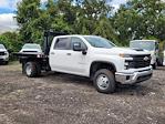 New 2024 Chevrolet Silverado 3500 Work Truck Crew Cab 10' 5" Knapheide Steel Flatbed Truck with Hoist for sale #C243993 - photo 1