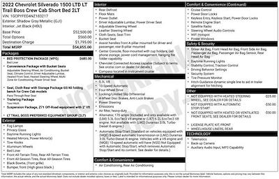 2022 Chevrolet Silverado 1500 Crew Cab 4WD Pickup for sale #25F1318B - photo 1